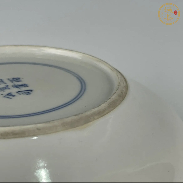 古玩陶瓷清末民初·青花桑蠶圖盤真品鑒賞圖