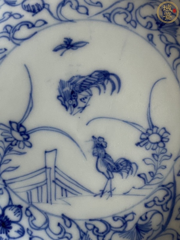 古玩陶瓷雍正-淡描青花雞紋小盤拍賣,當前價格7900元