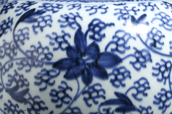 古玩陶瓷清雍乾·青花纏枝蓮紋罐拍賣，當(dāng)前價(jià)格576元