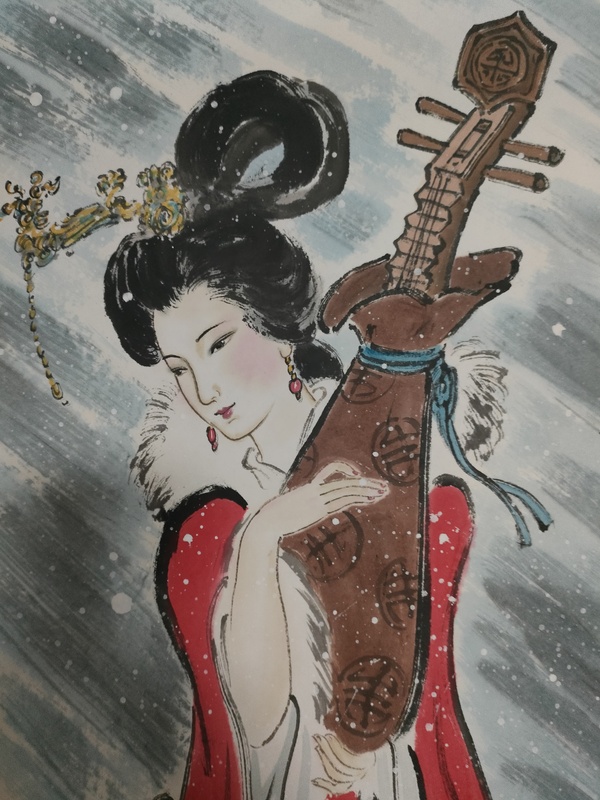 古玩字畫大紅袍畫家魏鳳杰作品昭君出塞拍賣,當前價格2800元