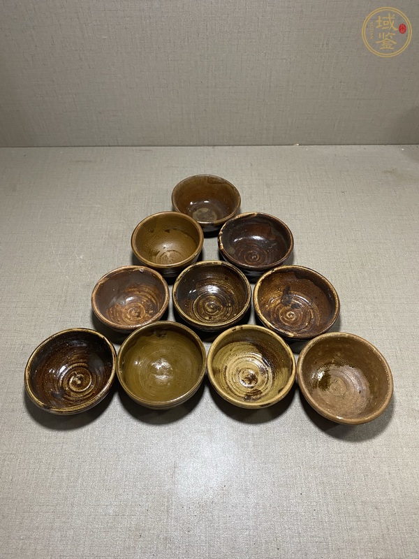 古玩陶瓷褐釉茶盞真品鑒賞圖