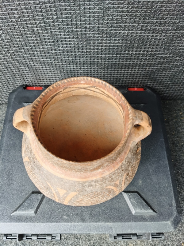 古玩陶瓷文化期馬家窯彩陶雙耳罐(實物鑒定)拍賣,當前價格18888元