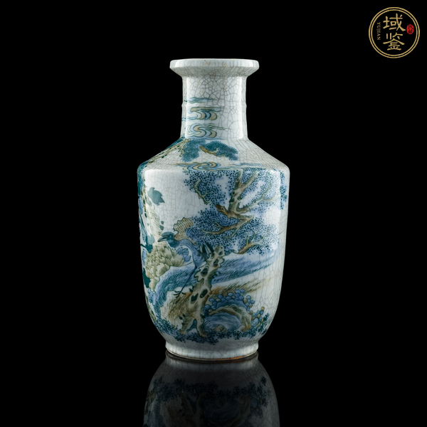 古玩陶瓷花鳥紋棒槌瓶真品鑒賞圖