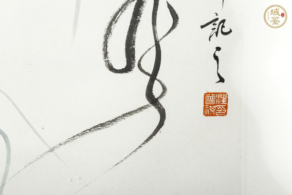 古玩字畫當代·汪曾祺 花鳥立軸真品鑒賞圖