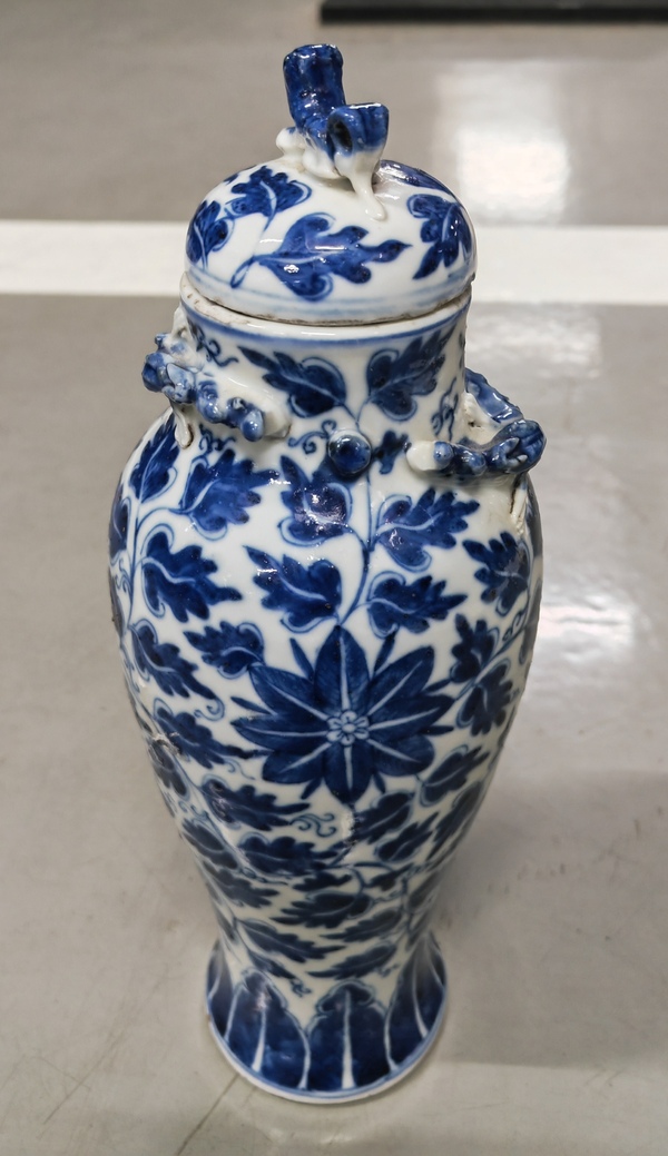 古玩陶瓷宣德年制款青花蓋瓶拍賣,當前價格2680元