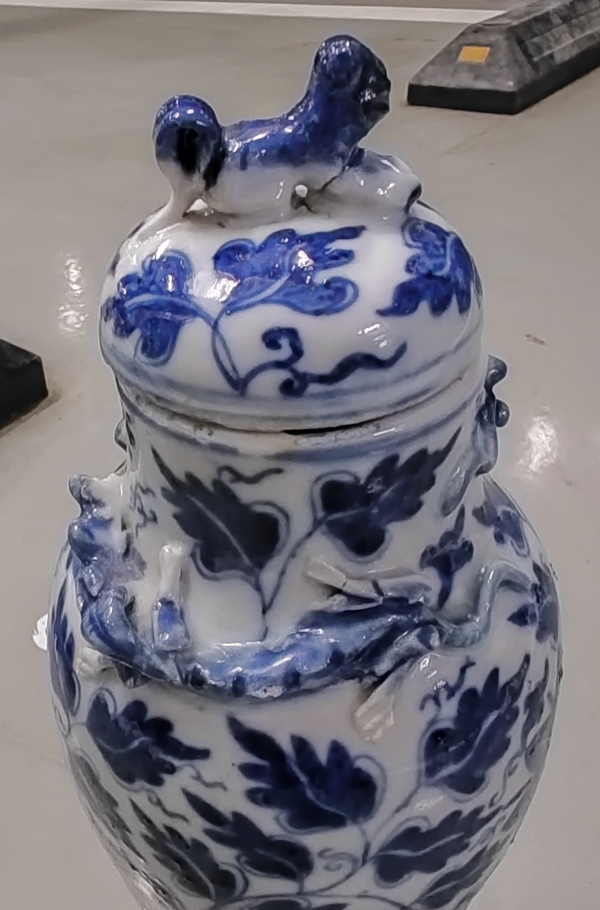 古玩陶瓷宣德年制款青花蓋瓶拍賣,當前價格2680元