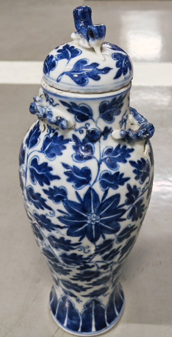 古玩陶瓷宣德年制款青花蓋瓶拍賣,當前價格2680元