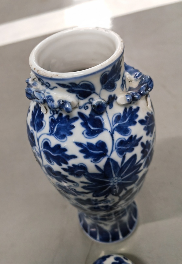 古玩陶瓷宣德年制款青花蓋瓶拍賣,當前價格2680元