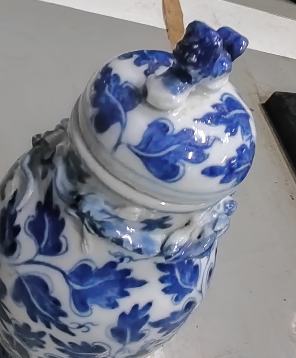 古玩陶瓷宣德年制款青花蓋瓶拍賣,當前價格2680元