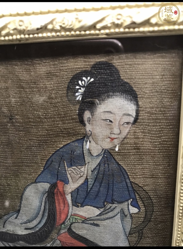 古玩字畫(huà)佚名人物真品鑒賞圖