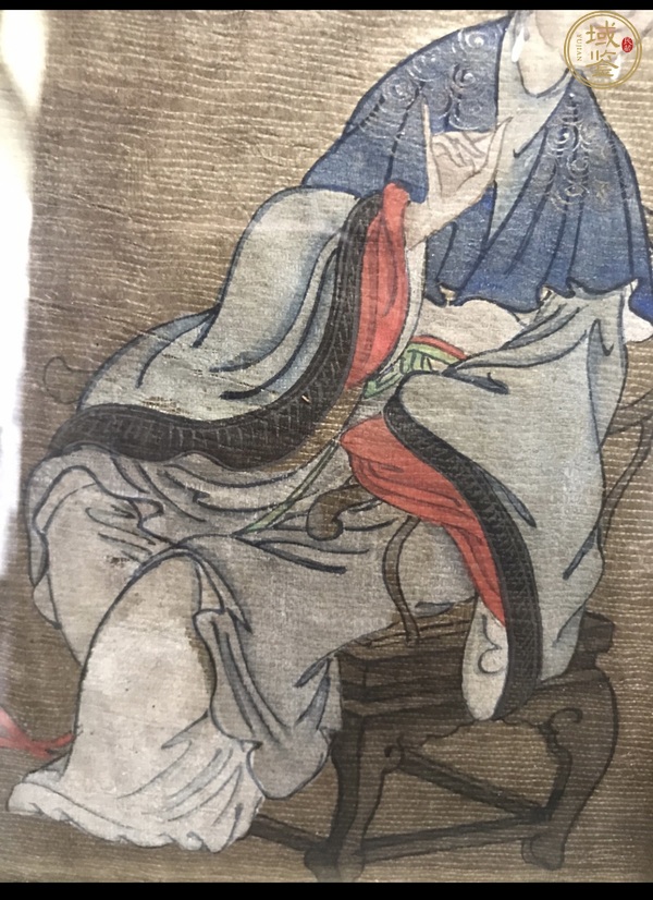 古玩字畫(huà)佚名人物真品鑒賞圖