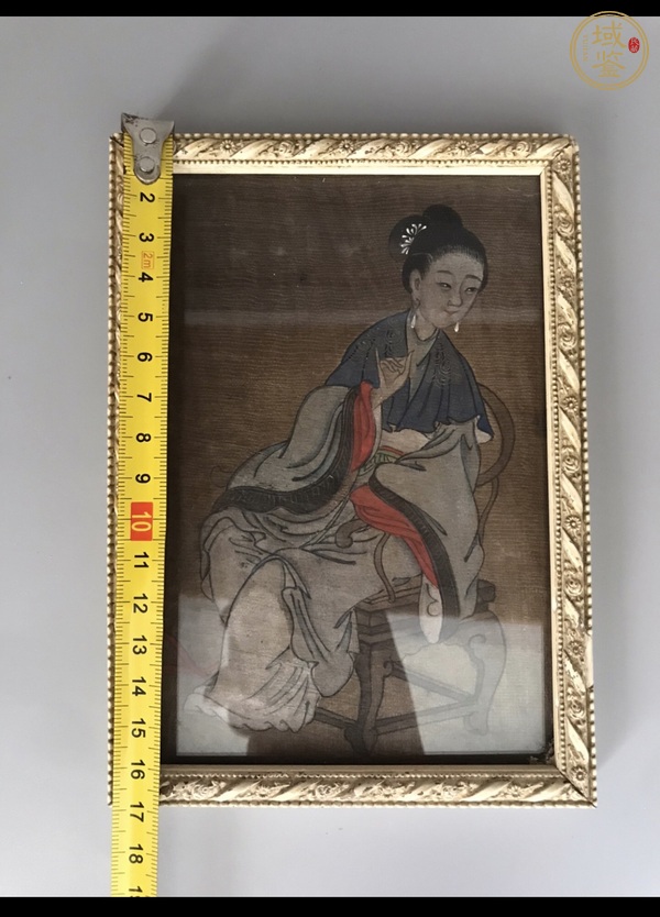 古玩字畫(huà)佚名人物真品鑒賞圖