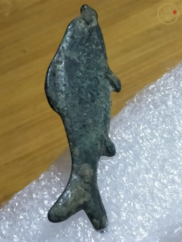 古玩銅器遼金青銅魚真品鑒賞圖