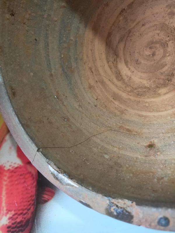 古玩陶瓷青釉貼塑水波紋蓋罐拍賣,當前價格980元