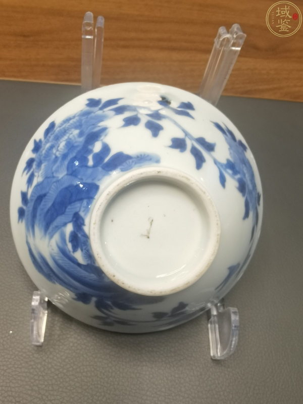 古玩陶瓷青花花鳥斗笠碗拍賣,當前價格198元