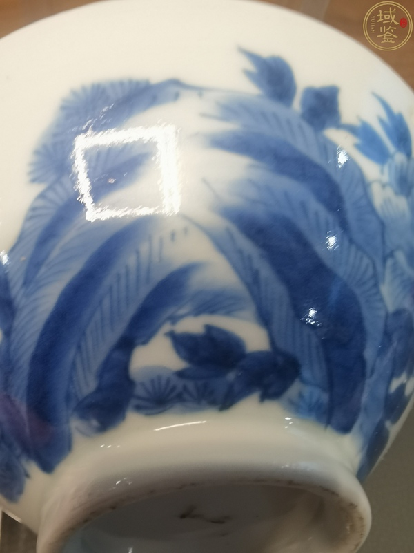 古玩陶瓷青花花鳥斗笠碗拍賣,當前價格198元
