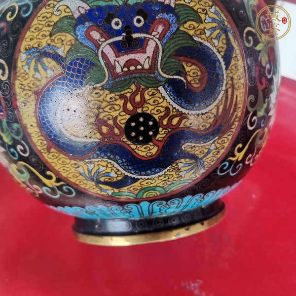 古玩銅器景泰藍(lán)水洗真品鑒賞圖