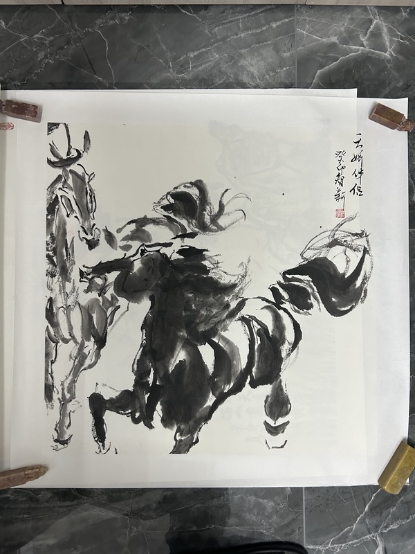 古玩字畫范智新《天嬌伴侶》拍賣,當(dāng)前價格358元