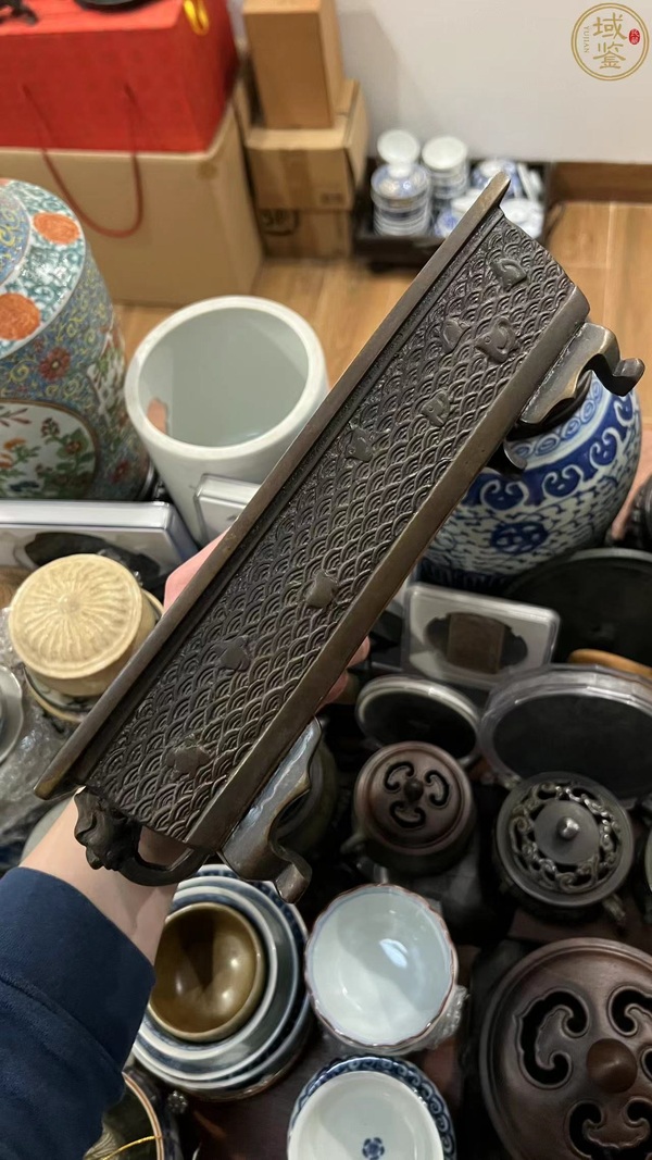 古玩雜項大明宣德底款銅盆拍賣,當前價格2555元