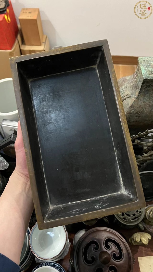 古玩雜項大明宣德底款銅盆拍賣,當前價格2555元