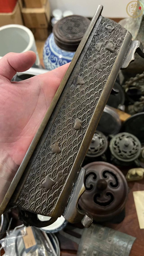 古玩雜項大明宣德底款銅盆拍賣,當前價格2555元