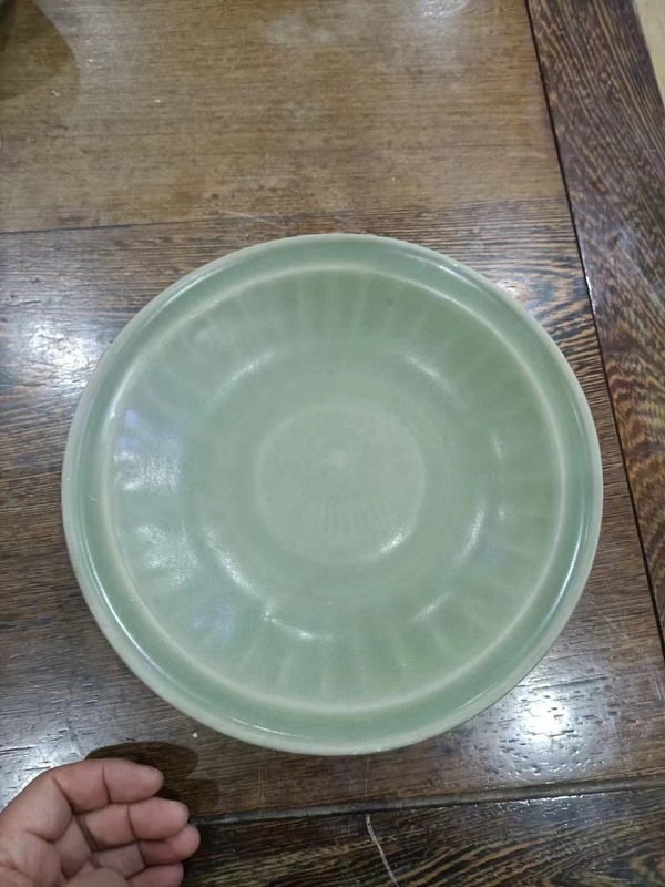 古玩陶瓷龍泉窯青釉盤拍賣,當前價格11500元