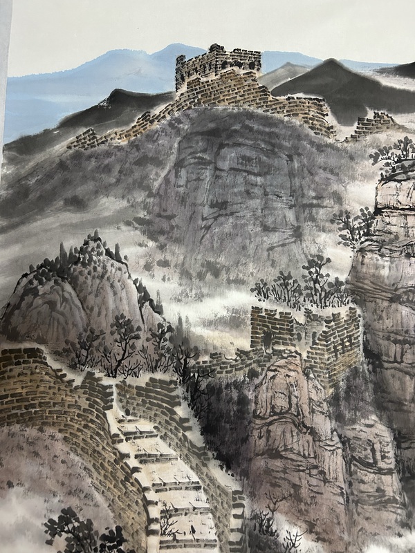 古玩字畫趙保錄《長城》拍賣,當前價格5788元