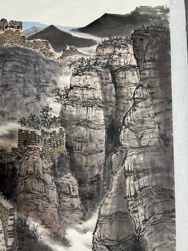 古玩字畫趙保錄《長城》拍賣,當前價格5788元