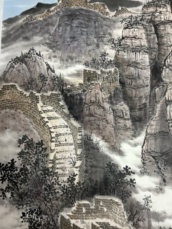 古玩字畫趙保錄《長城》拍賣,當前價格5788元