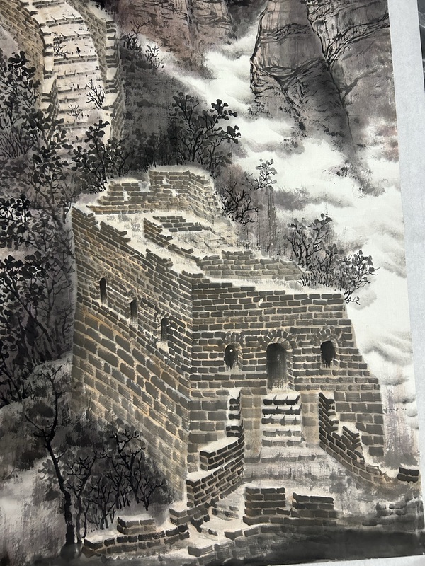 古玩字畫趙保錄《長城》拍賣,當前價格5788元