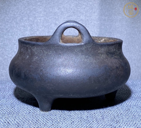 古玩銅器沖天耳爐真品鑒賞圖