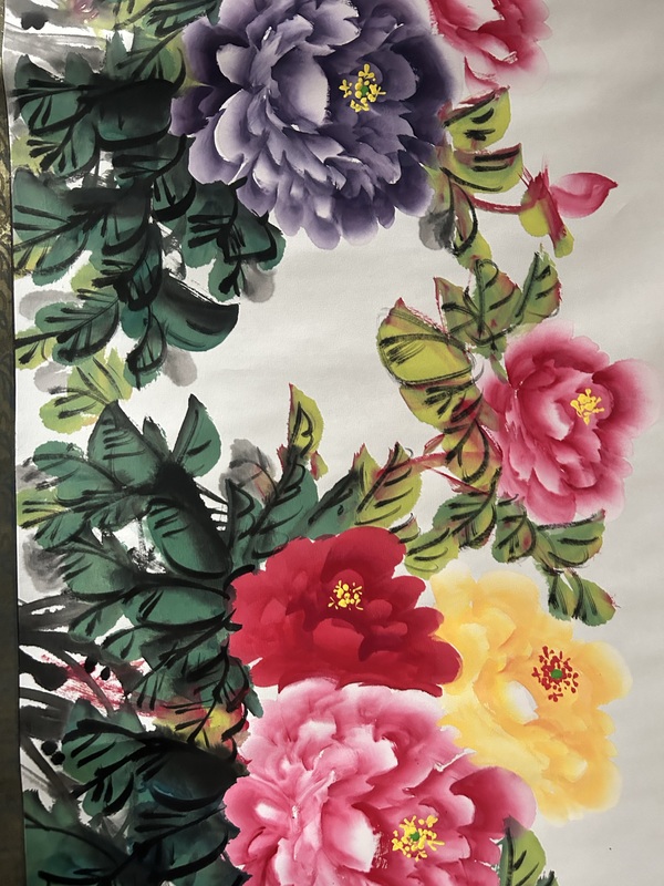 古玩字畫馬桂芳精品《牡丹圖.國色天香》拍賣,當前價格400元