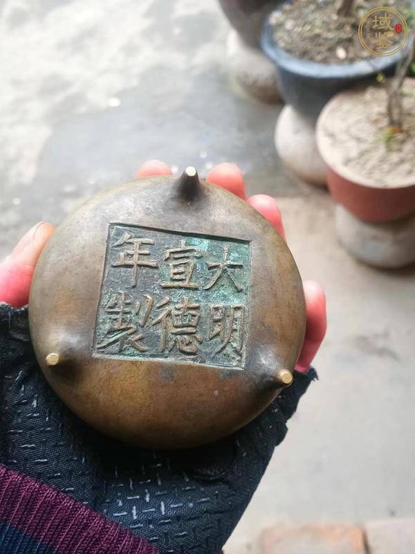 古玩銅器沖天耳爐真品鑒賞圖