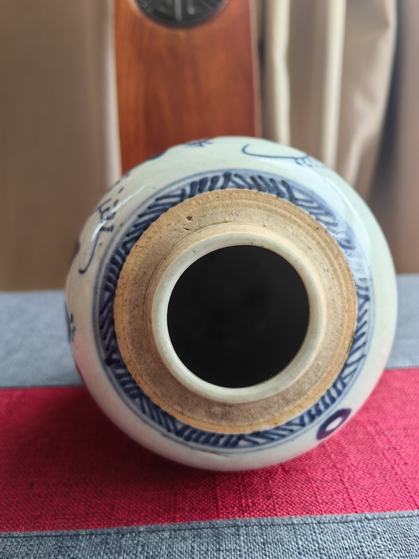古玩陶瓷青花山水人物紋蓋罐拍賣,當前價格2300元