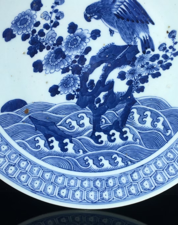古玩陶瓷清代咸豐道光青花英雄獨立圖大盤(精品大尺寸)拍賣,當前價格20000元
