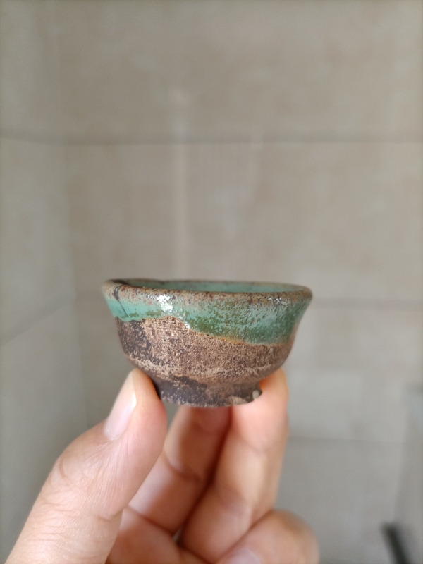 古玩陶瓷清.綠釉杯70元拍賣,當前價格70元