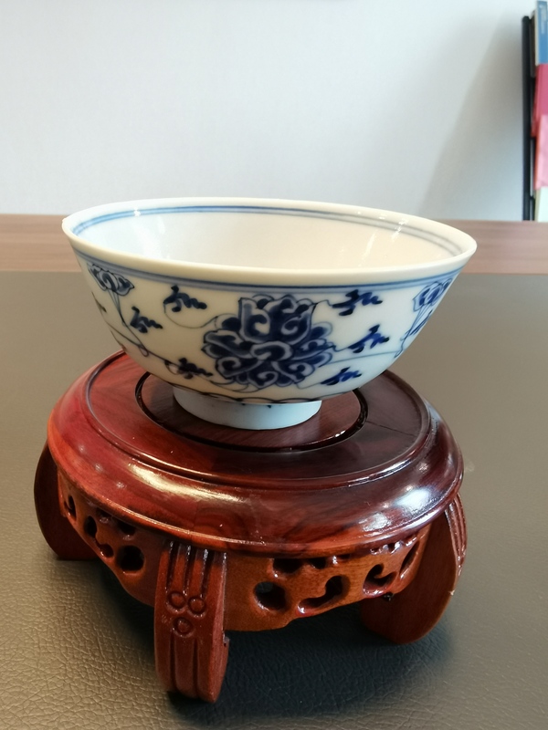 古玩陶瓷光緒·青花纏枝蓮紋碗拍賣,當前價格3688元