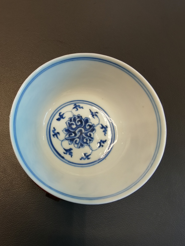 古玩陶瓷光緒·青花纏枝蓮紋碗拍賣,當前價格3688元