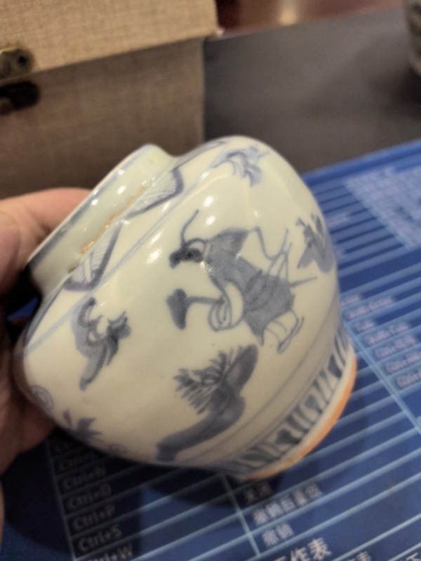 古玩陶瓷青花花卉人物紋蓋罐拍賣,當前價格13800元