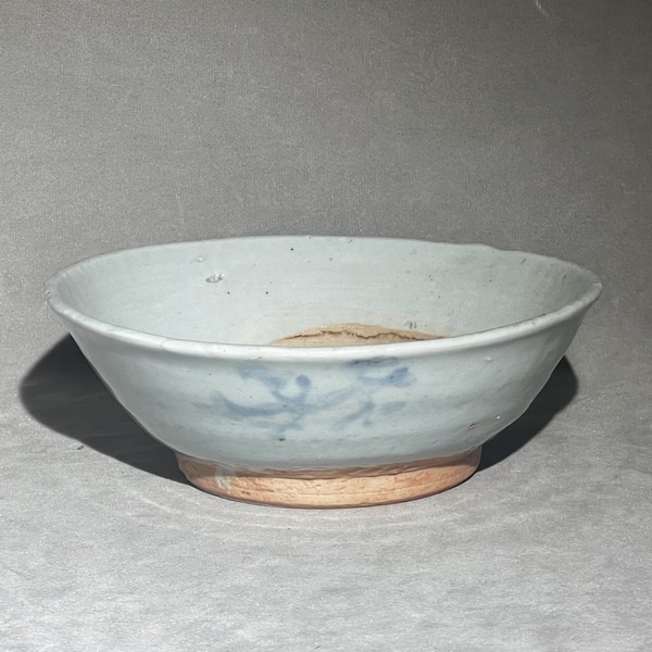 古玩陶瓷清早期 .花卉紋青花碗拍賣,當前價格198元