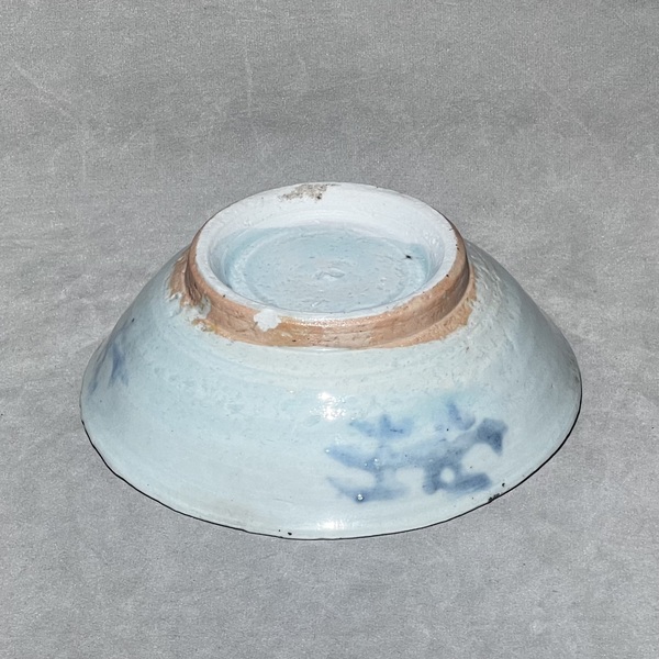 古玩陶瓷清早期 .花卉紋青花碗拍賣,當前價格198元