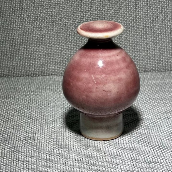 古玩陶瓷郎紅釉煙袋頭拍賣,當(dāng)前價(jià)格8800元