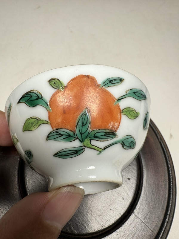 古玩陶瓷粉彩福壽三多紋茶杯拍賣,當前價格3800元