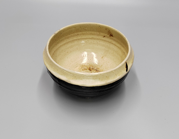 古玩陶瓷元代磁州窯白覆輪茶碗拍賣，當前價格480元