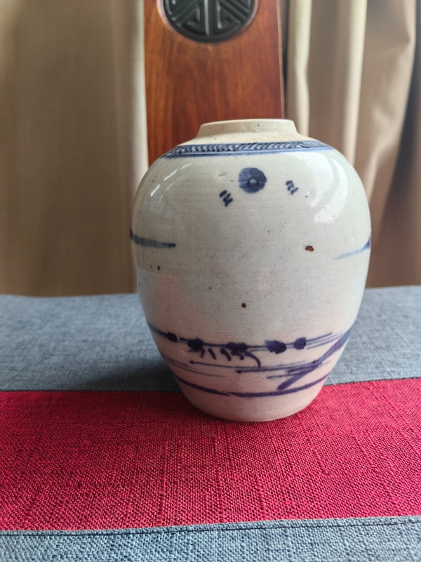 古玩陶瓷青花山水人物紋蓋罐拍賣,當前價格1600元