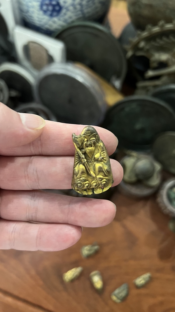 古玩雜項清代鎏金帽飾拍賣,當前價格299元