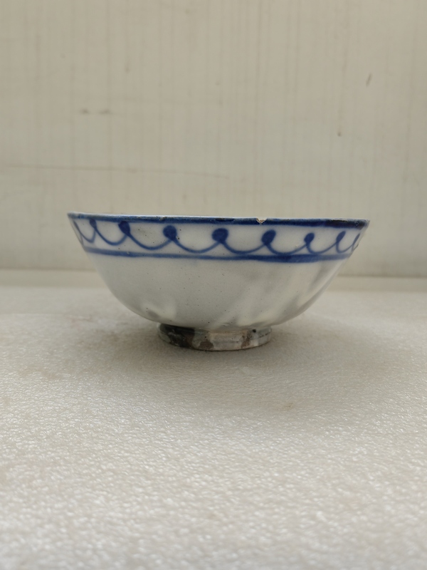 古玩陶瓷清代磁州窯青花碗拍賣,當前價格398元