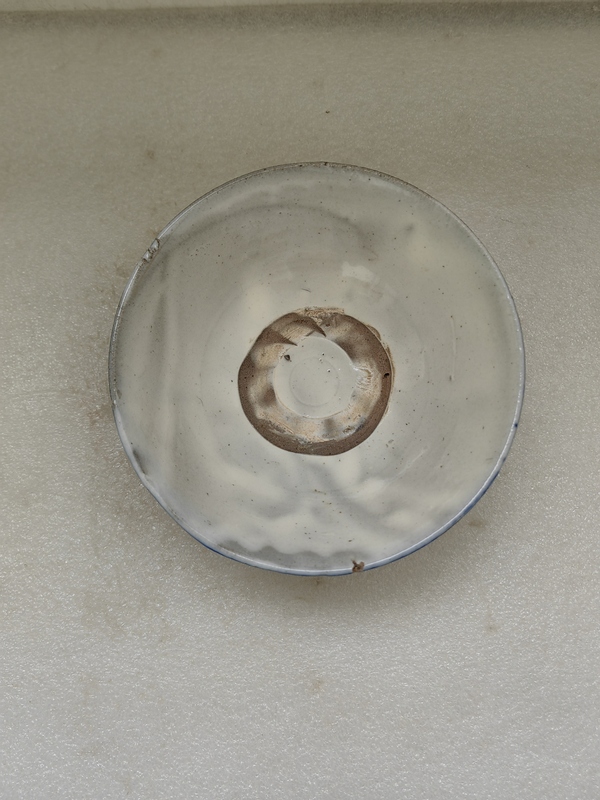 古玩陶瓷清代磁州窯青花碗拍賣,當前價格398元