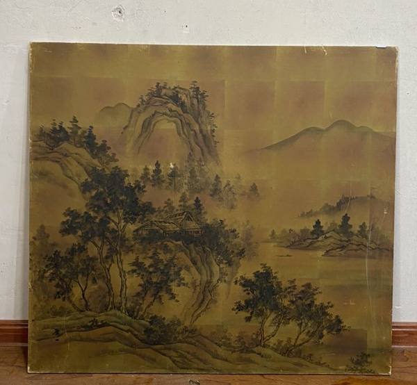 古玩字畫民國初期精品山水拍賣,當前價格200元