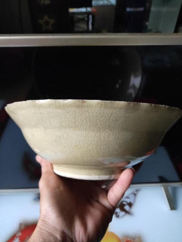 古玩陶瓷哥釉花口碗拍賣，當前價格2800元
